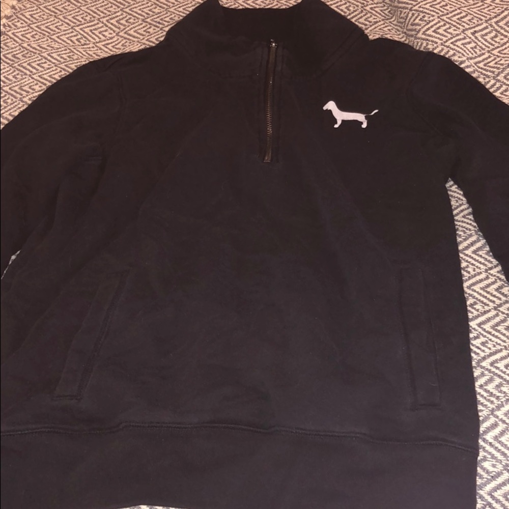 PINK half zip hoodie